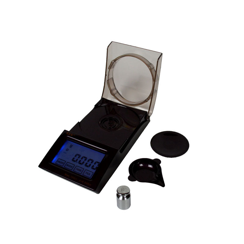 Digitale Qualitätsfeinwaage FC-20 - 0,001 Gr. mit beleuchtetem Display