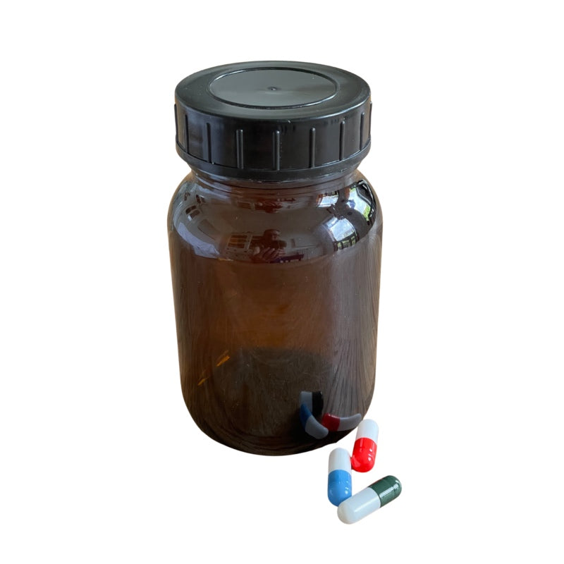 Pharmaz. Weithalsflaschen Braunglas, Größe XL, 250 ml