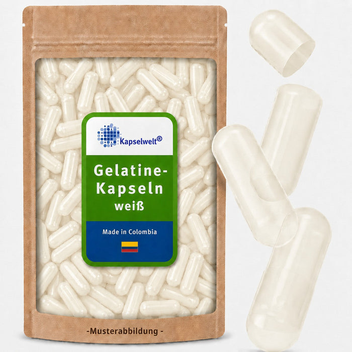 Gelatinekapseln Leerkapseln in Gren von 000 bis 5 | Kapselwelt Gelatinekapseln Leerkapseln in Gren von 000 bis 5 | Kapselwelt