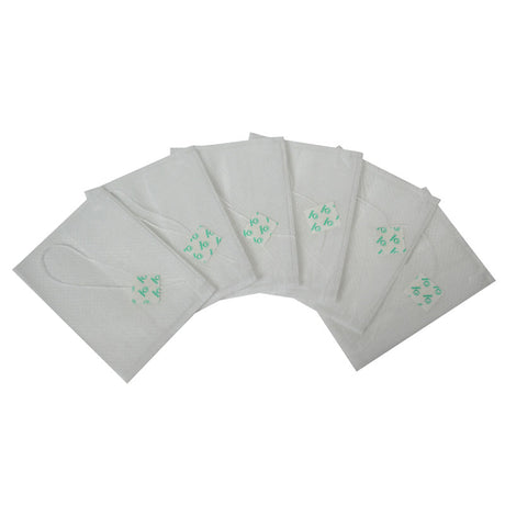 64 Premium Teebeutel zum Selbstfüllen, mit Faden (68 x 95 mm)