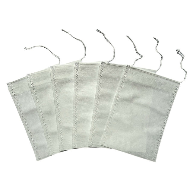 100 Premium Teebeutel zum Selbstfüllen, Maxigröße, mit Faden (100 x 148 mm)