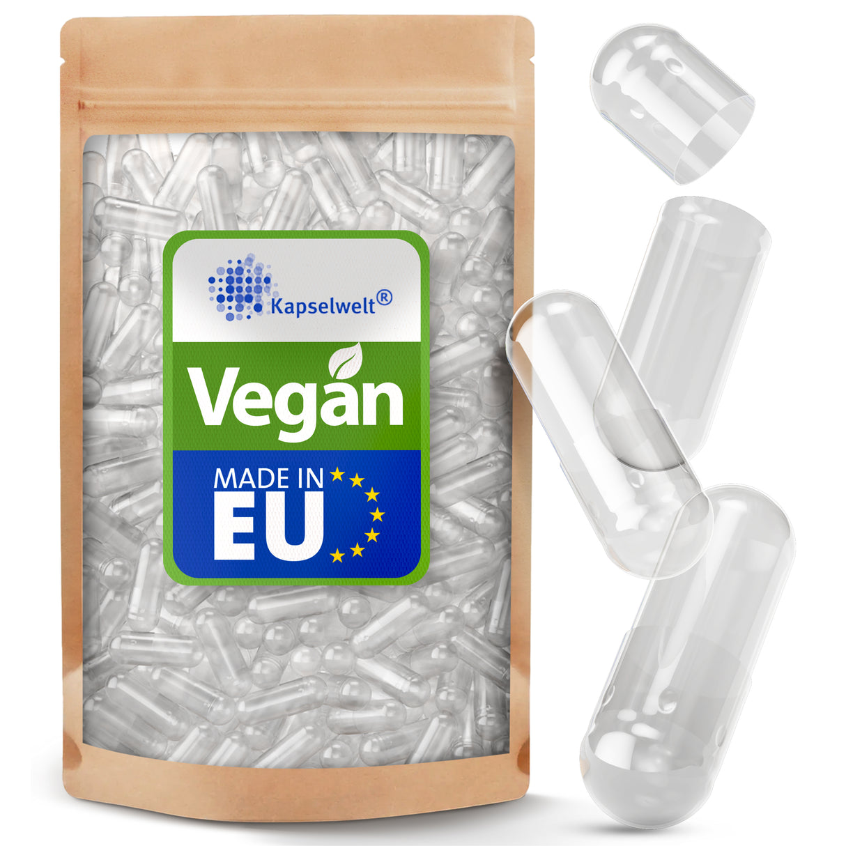 Vegikapseln klar - Größe 0