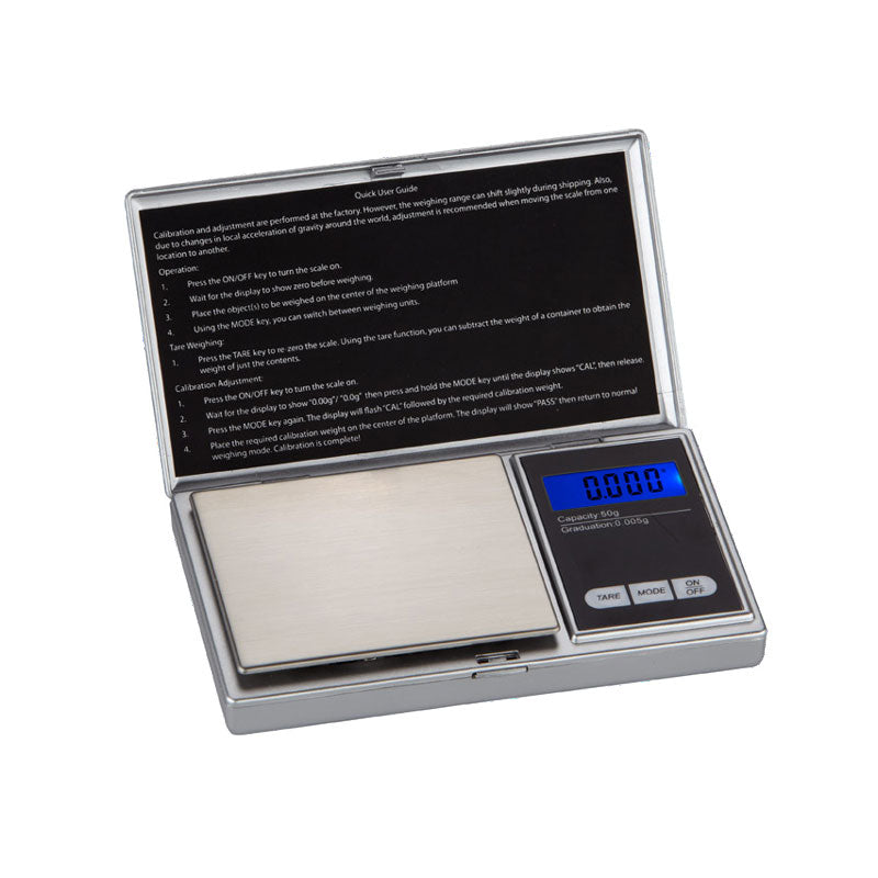 Digitale Qualitätsfeinwaage MS-200 - 0,01 Gr. mit beleuchtetem Display