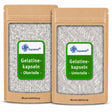 Getrennte Gelatinekapseln klar - Größe 0