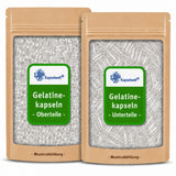 Getrennte Gelatinekapseln klar - Größe 0