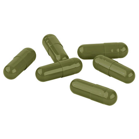 250 Gelatinekapseln olivgrün Größe 0