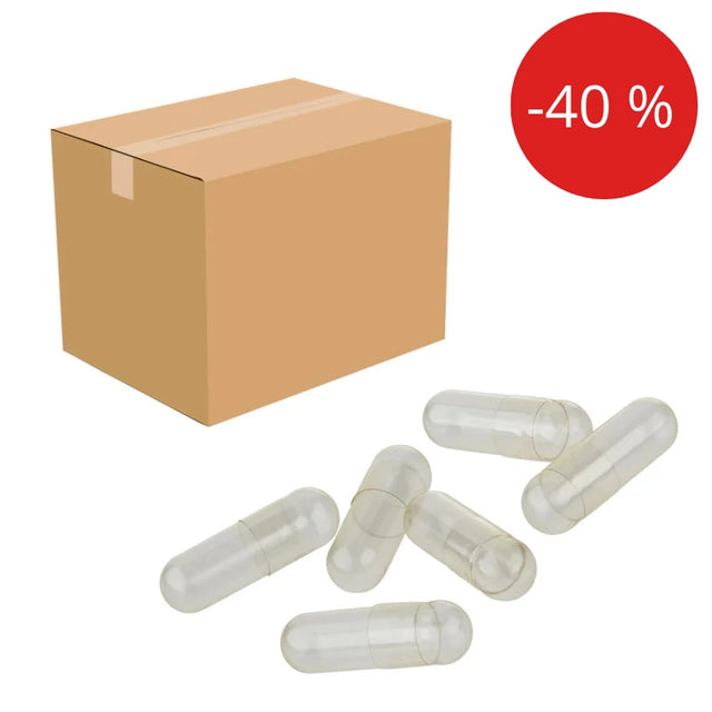 100.000 Transp. Vegikapseln Größe 0, reduziert wg. MHD 10/27 (Go-1000414)