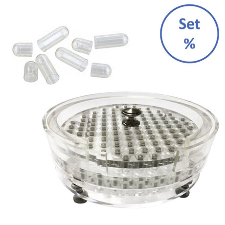 Kapselfüller K100-R Premium "0" mit 1000 Vegi-FIX-Kapseln