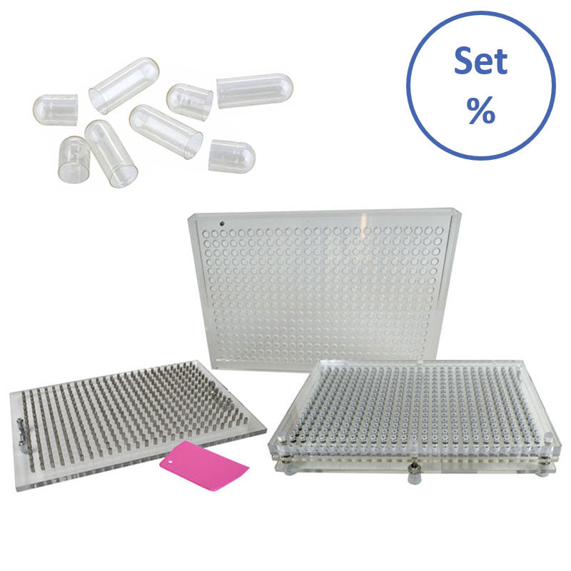 Kapselfüller K400 Premium "1" mit 5000 Gelatine-FIX-Kapseln