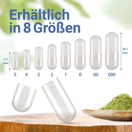 8 verschiedene Größen