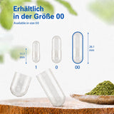 Kapseln erhältlich in Größe 00