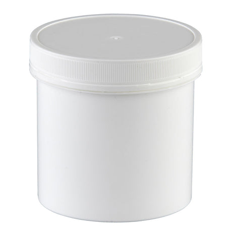 5 Pharmaz. Kapseldosen Größe XXL, 500 ml, 90 x 100 mm, weiß