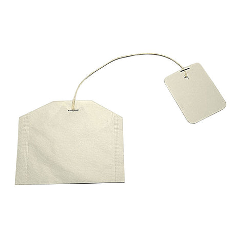 Teebeutel mit Faden und Etiketten