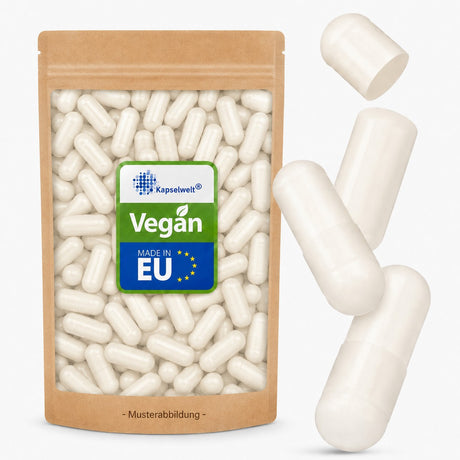 Vegikapseln weiß - Größe 0